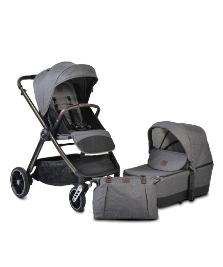 Комбинирана детска количка Macan 2в1 сив
