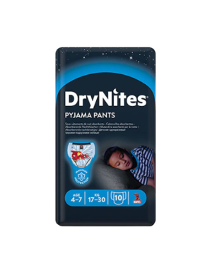 Huggies Dry Nites Нощни пелени - гащички за момче 4-7г,...