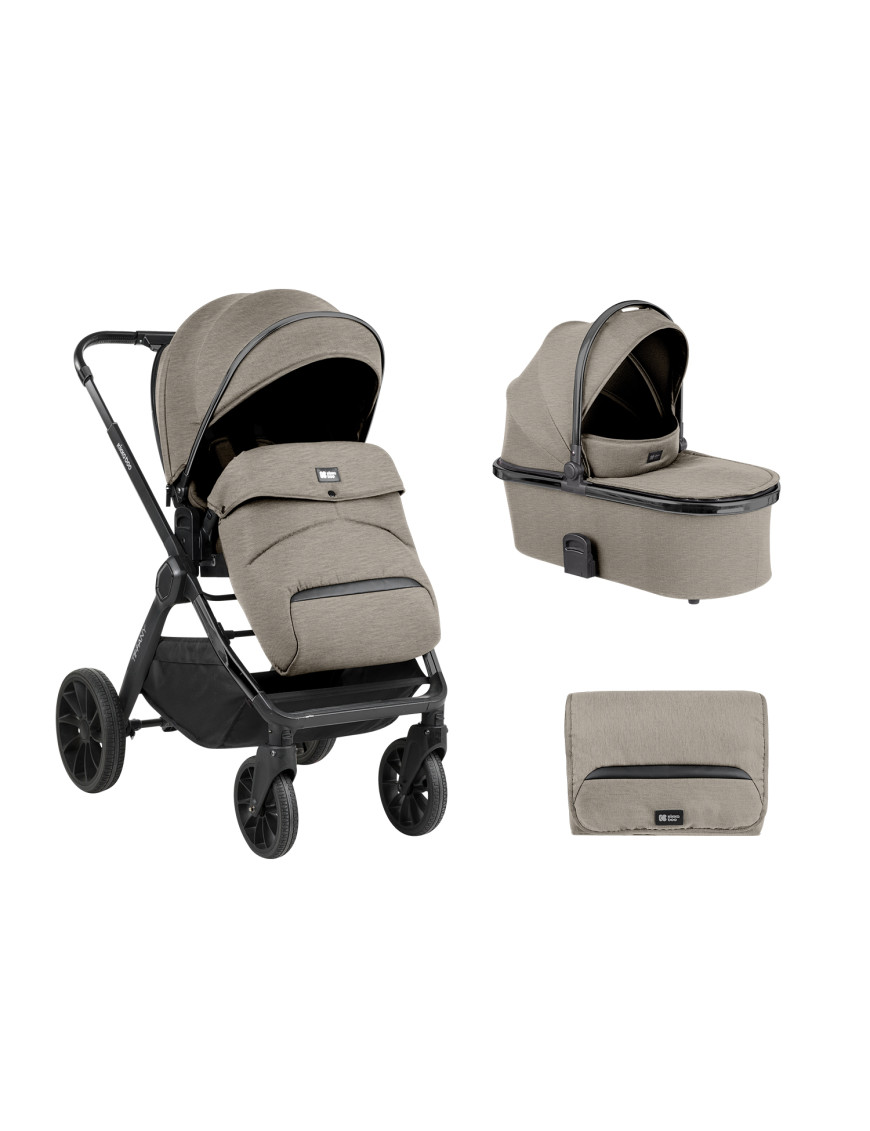 Комбинирана количка 2в1 с кош за новородено Tiffany Beige