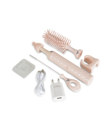 Електрическа четка за шишета 2в1 розов