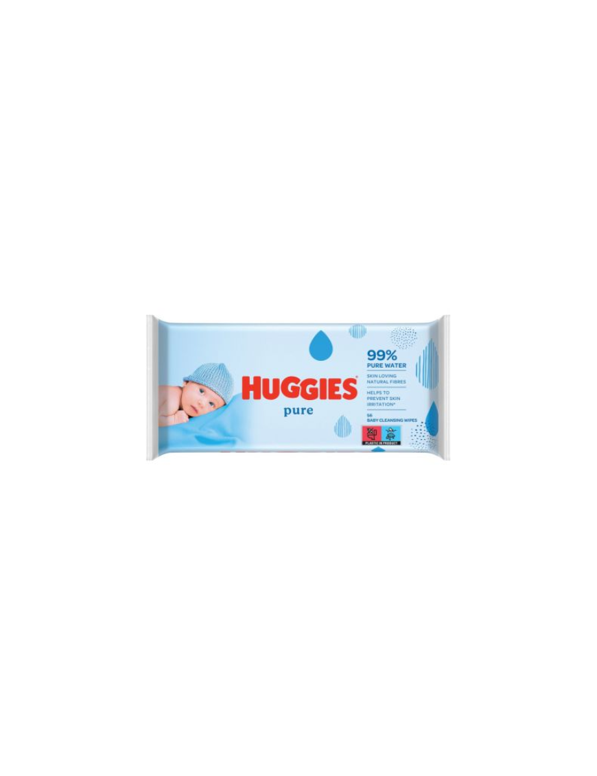 Мокри кърпи Huggies Pure 56бр