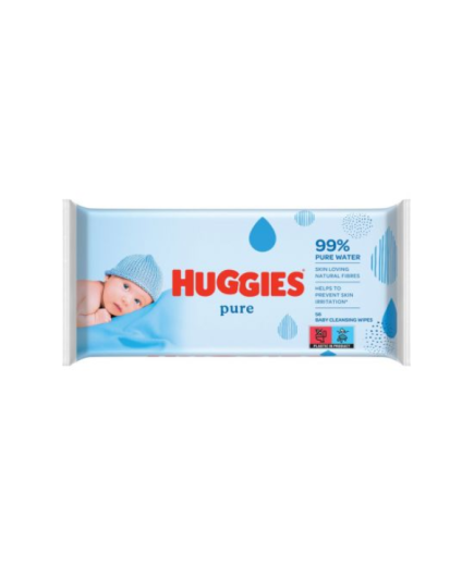 Мокри кърпи Huggies Pure 56бр