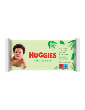 Мокри кърпи Huggies Natural Care алое 56бр