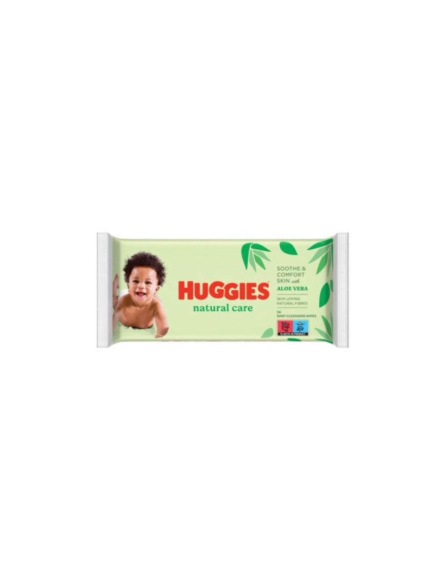 Мокри кърпи Huggies Natural Care алое 56бр