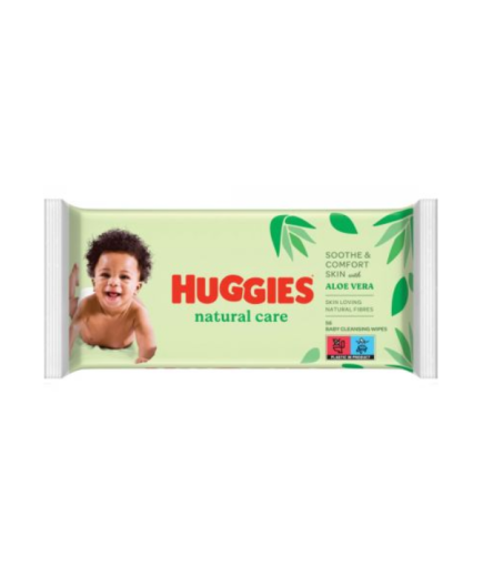 Мокри кърпи Huggies Natural Care алое 56бр