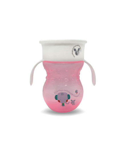 Неразливна чаша 270ml Magical Cup розов C0669H