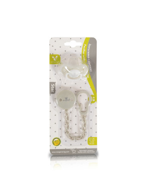 Залъгалка с държач Star сив