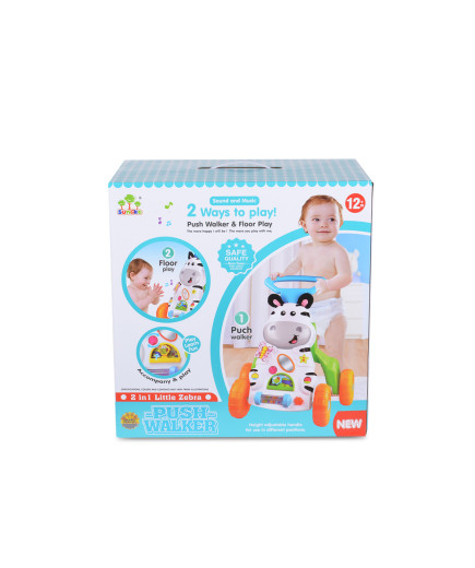 Играчка за прохождане 2в1 Little Zebra 83007