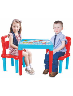 Маса с 2 столчета 03414 син 2