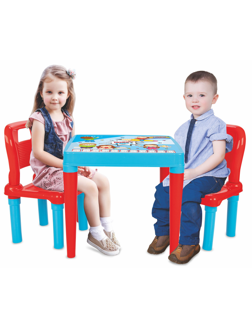 Маса с 2 столчета 03414 син