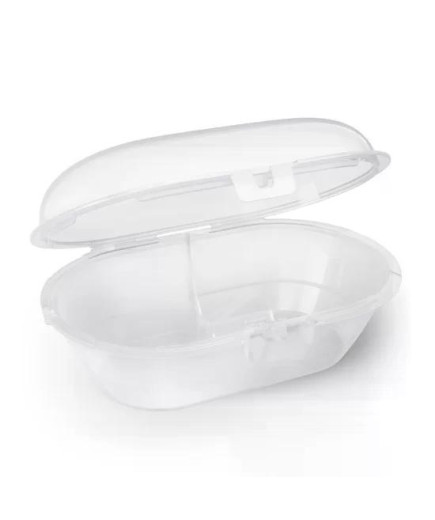 Комплект от 2 бр. ортодонтични залъгалки Philips AVENT SCF091/15 Ultra Soft 6-18м, сини с декорация Пиле и Перо, в кутия за стер