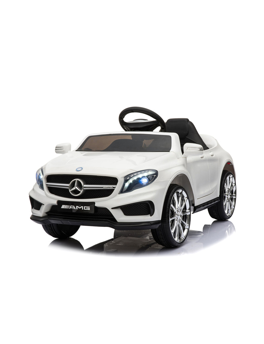 Електрическа кола MercedesBenz GLA45 бяла,EVA,коже