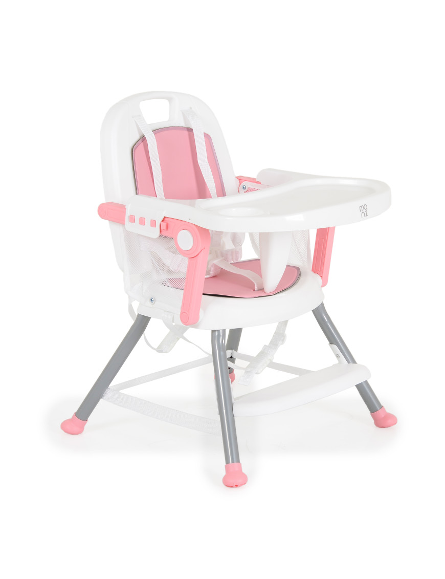 Детски стол за хранене Amaretti 3в1 розов