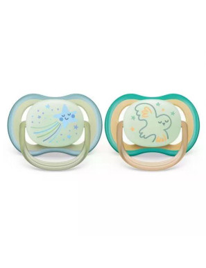 Комплект 2 бр. светещи в тъмното ортодонтични залъгалки...