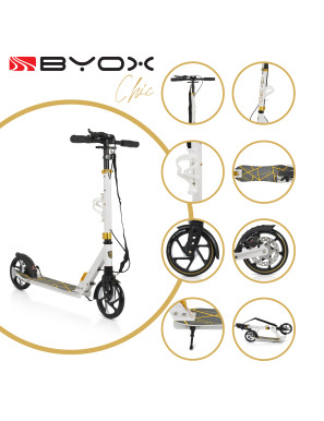 Тротинетка Chic бял