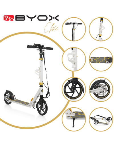 Тротинетка Chic бял