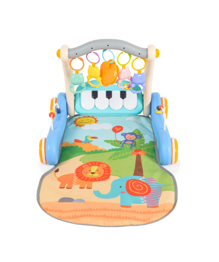 Играчка за прохождане 2в1 Piano blue HE0637