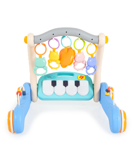 Играчка за прохождане 2в1 Piano blue HE0637