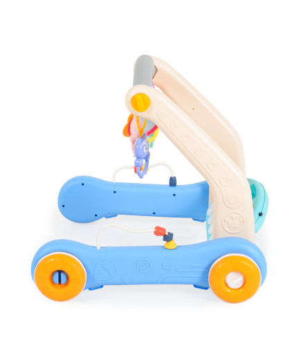 Играчка за прохождане 2в1 Piano blue HE0637