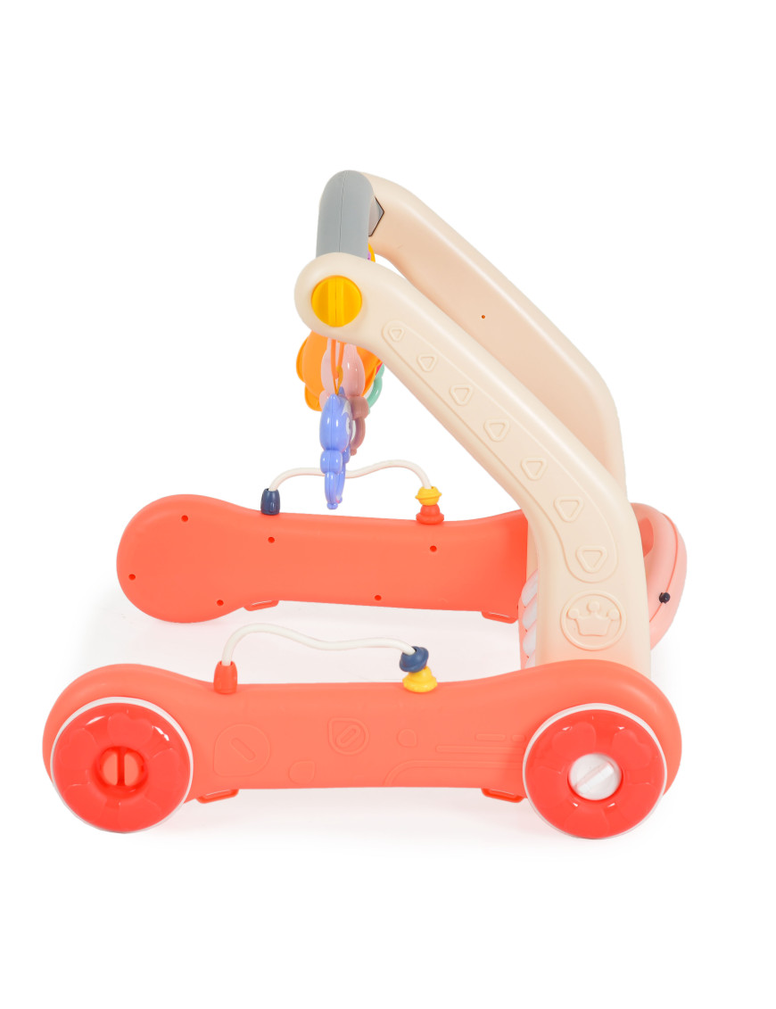 Играчка за прохождане 2в1 Piano pink HE0638