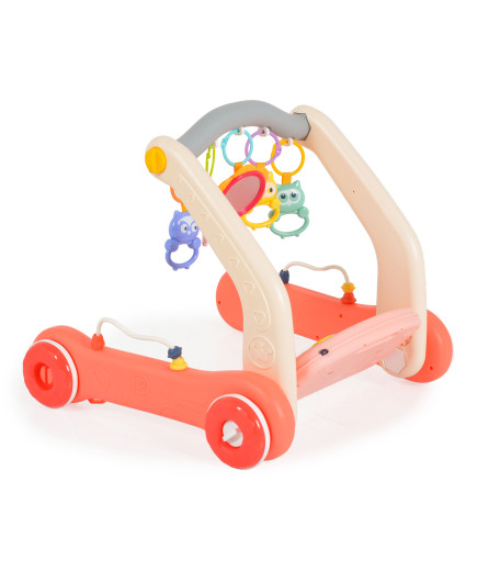 Играчка за прохождане 2в1 Piano pink HE0638