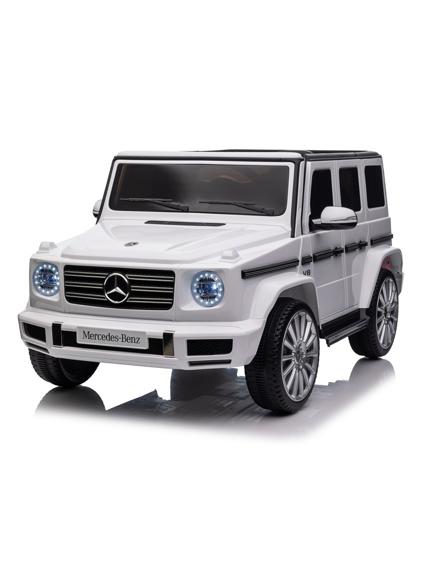 Акумулаторна кола Licensed Mercedes Benz G500  White + батерия 12V10AH