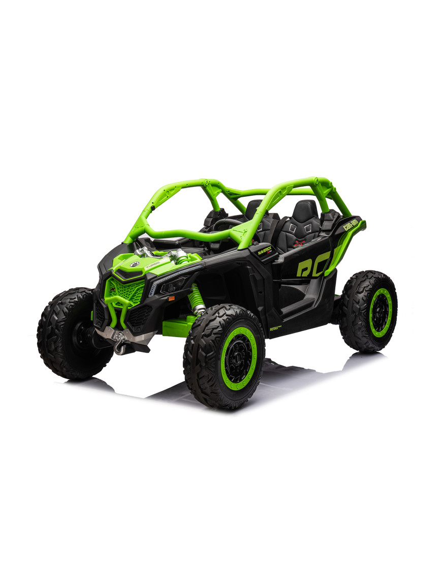 Акумулаторна кола Licensed CAN AM Maverick Green + батерия 24V7AH