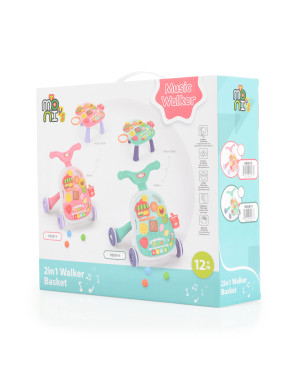 Играчка за прохождане 2в1 Basket розов 2