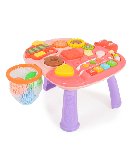 Играчка за прохождане 2в1 Basket розов