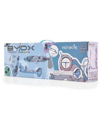 Тротинетка Miracle син
