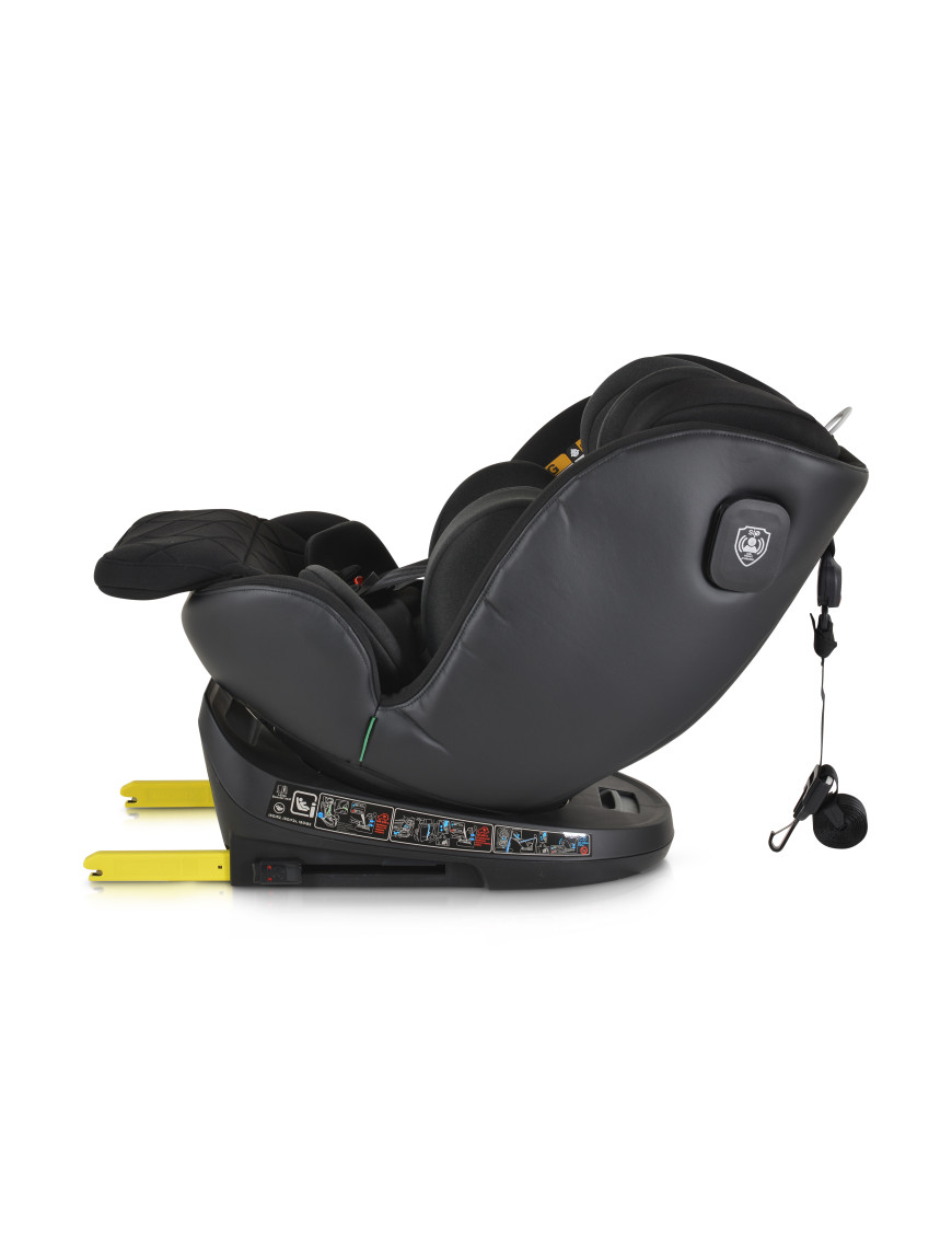 Стол за кола Castor 40-150см черен