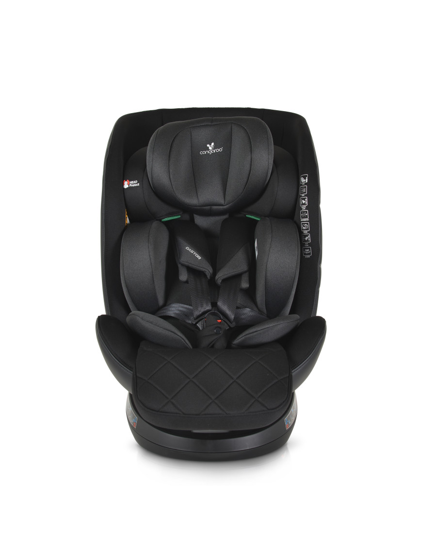 Стол за кола Castor 40-150см черен