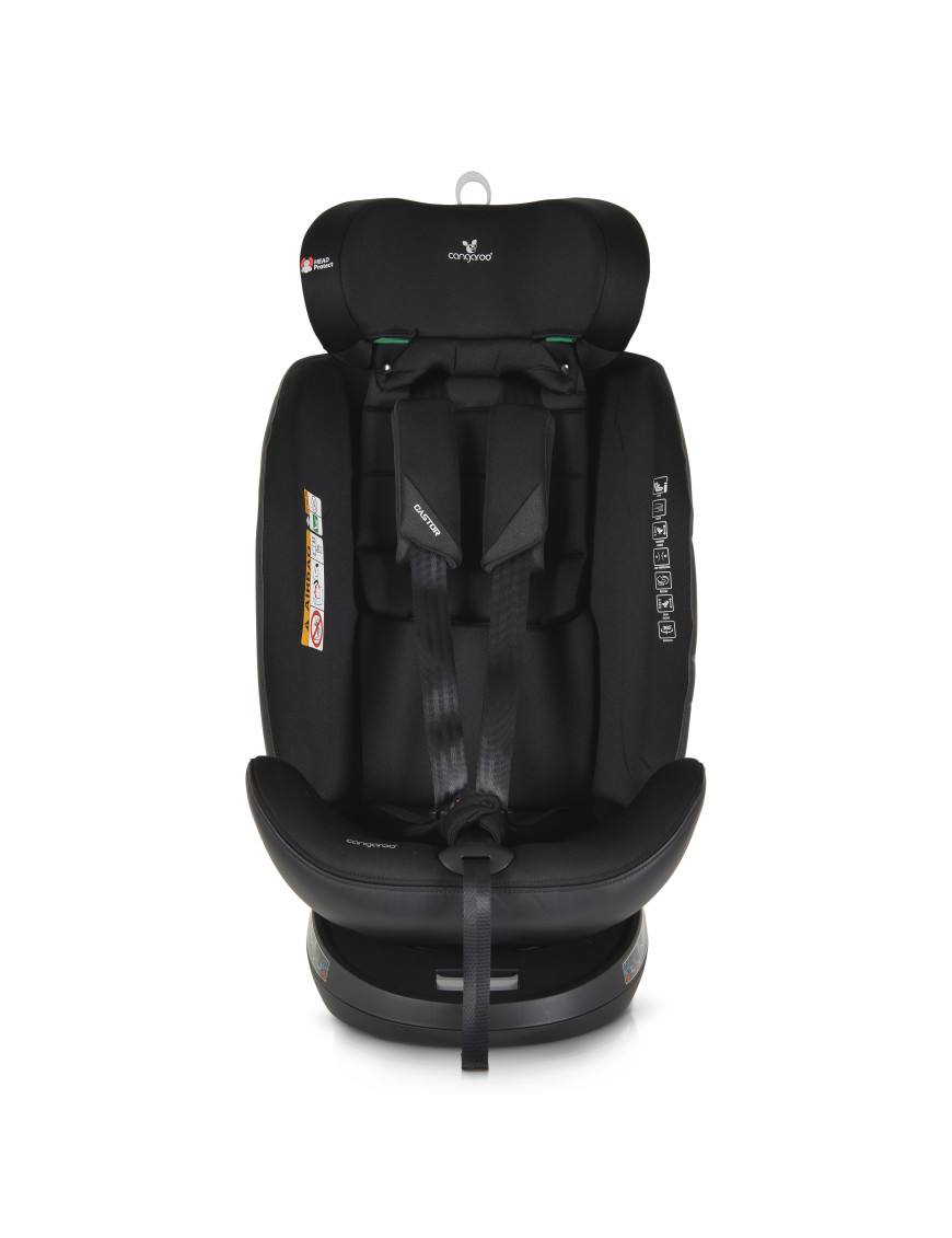 Стол за кола Castor 40-150см черен