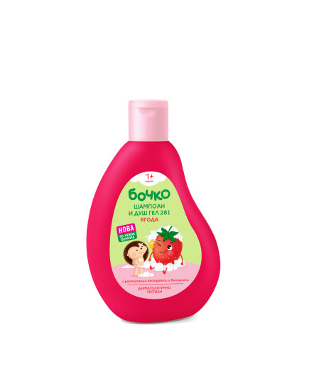 БОЧКО Шампоан и душ гел 2в1 Ягода 250 мл