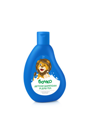 БОЧКО Детски шампоан и душ-гел 2в1 с витамин В3 250 мл