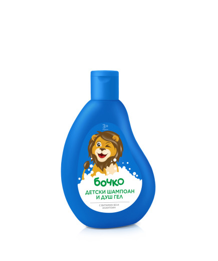 БОЧКО Детски шампоан и душ-гел 2в1 с витамин В3 250 мл