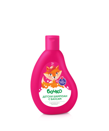 БОЧКО Детски шампоан с балсам 2в1 с пантенол 250 мл