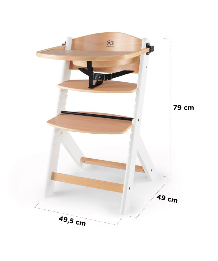 KinderKraft столче за хранене ENOCK чисто бяло KKKENOCWHTF