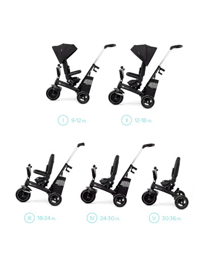 KinderKraft EASYTWIST черна триколка KREASY00BLK0000