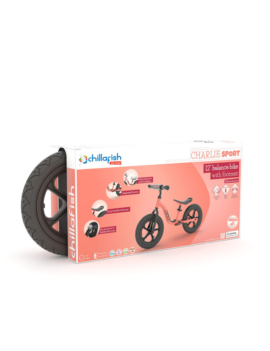 Chillafish Charlie SPORT 12" RS CPCH06FLA колело за баланс Flamingo