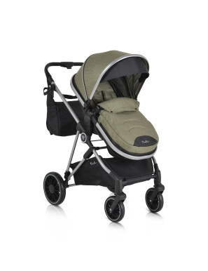 Комбинирана детска количка Kali маслиново-зелен