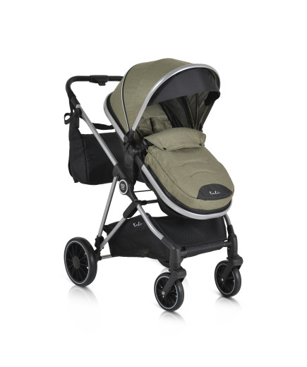 Комбинирана детска количка Kali маслиново-зелен