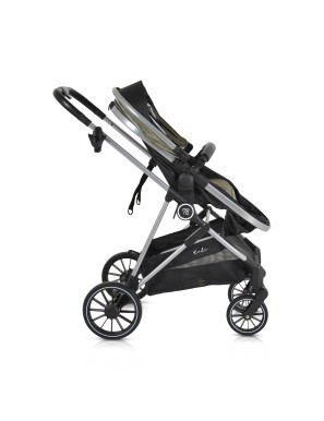 Комбинирана детска количка Kali маслиново-зелен 2