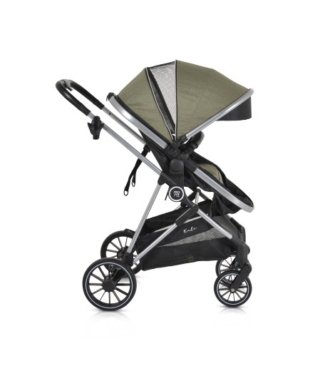 Комбинирана детска количка Kali маслиново-зелен
