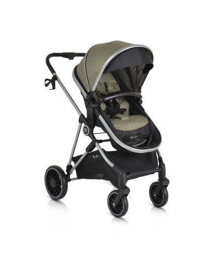 Комбинирана детска количка Kali маслиново-зелен