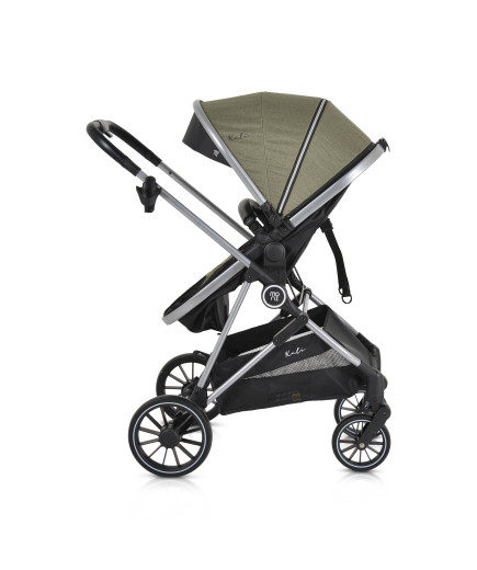 Комбинирана детска количка Kali маслиново-зелен