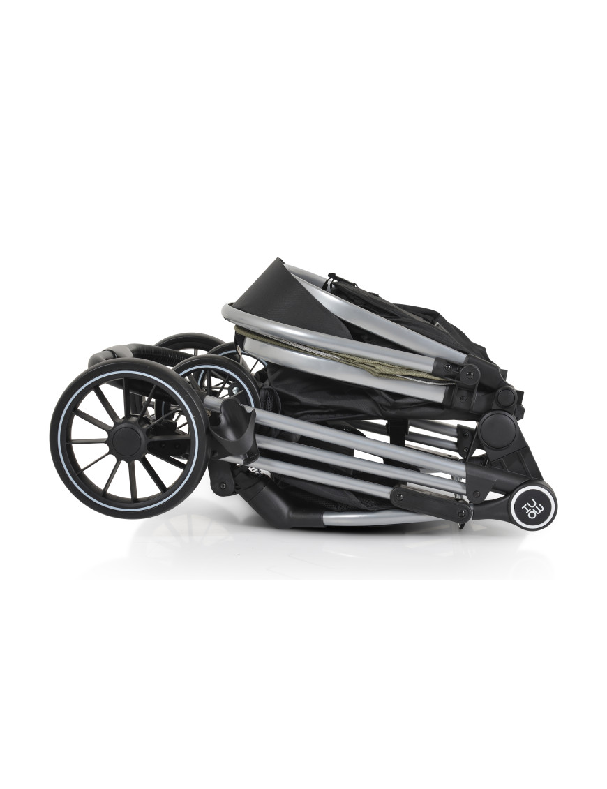 Комбинирана детска количка Kali маслиново-зелен