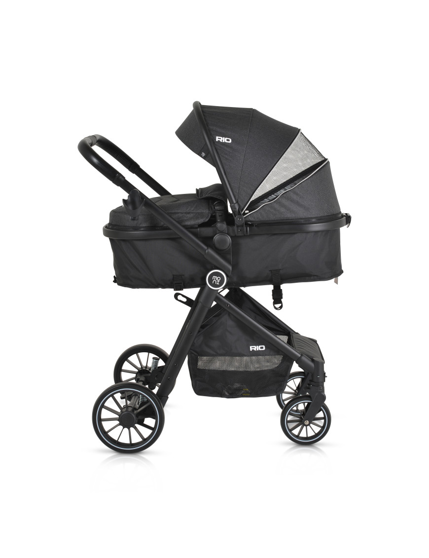 КОМБИНИРАНА ДЕТСКА КОЛИЧКА Rio черен