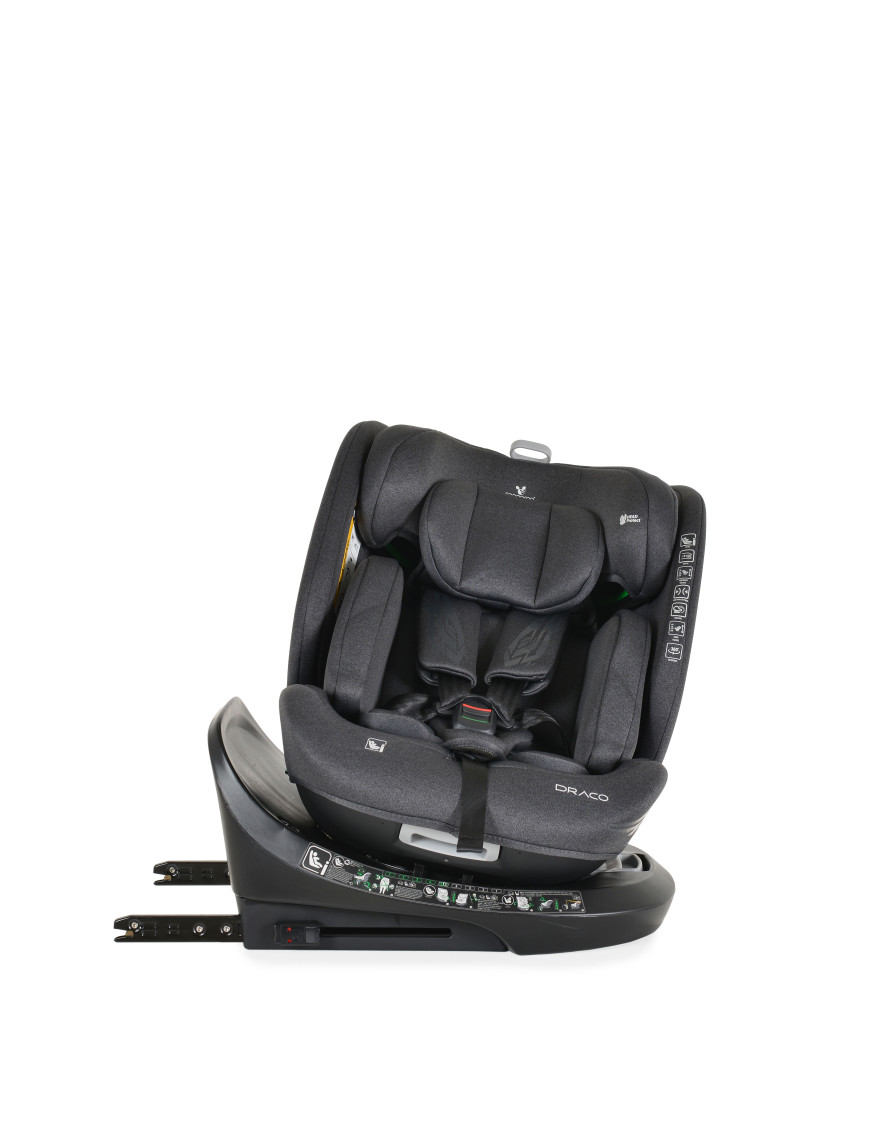 Стол за кола Draco 40-150см черен