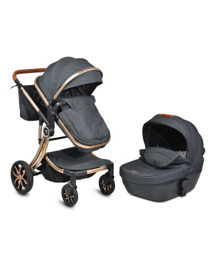 КОМБИНИРАНА ДЕТСКА КОЛИЧКА Polly 2в1 черен